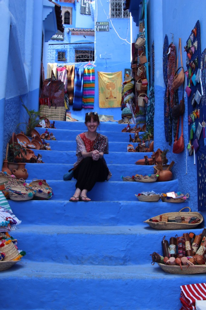 Do you hear me, Chefchaouen? A monster. A colour coordinating with her surrounds MONSTER