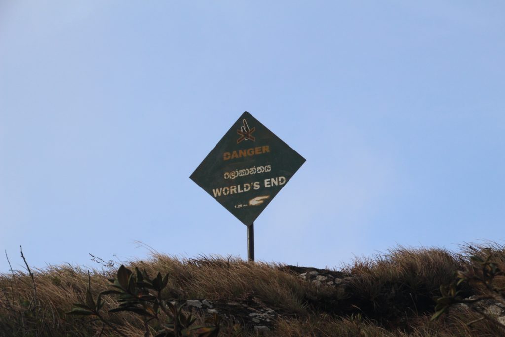 It's not every day you follow a sign directing you to the end of the world.